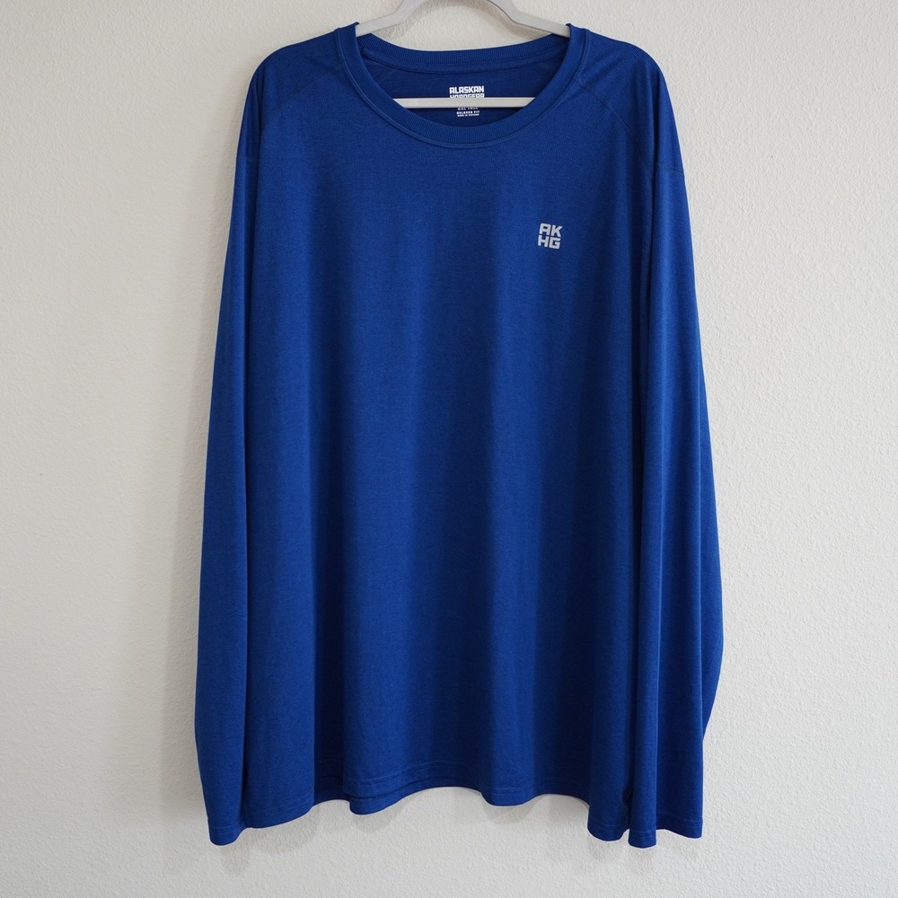 Alaskan Hardgear Duluth Trading Co Mens 2XL Tall Blue Long Sleeve Relaxed Shirt